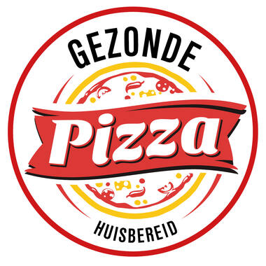 STICKERS 'GEZONDE PIZZA' 50mm 500st/rol